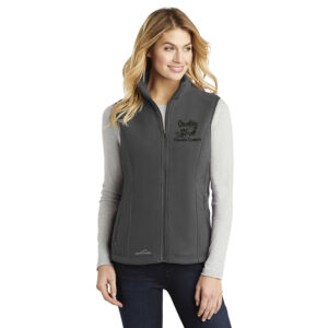 Quality Concrete Eddie Bauer – Ladies Fleece Vest jacket-Grey Steel