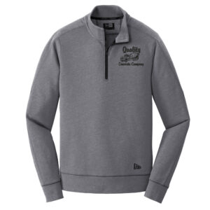 Quality Concrete New Era Tri-Blend Fleece 1/4-Zip Pullover Men-Shadow Grey