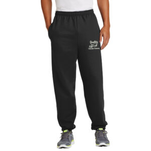 Quality Concrete Men Ultimate Sweatpant With Pockets (elastic bottom cuff) -Black