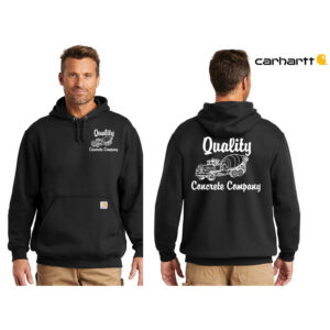 Quality Concrete Carhartt Men Midweight Hooded Sweatshirt-Black