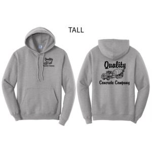 Quality Concrete Tall Fleece Hooded Sweatshirt-Athletic Heather