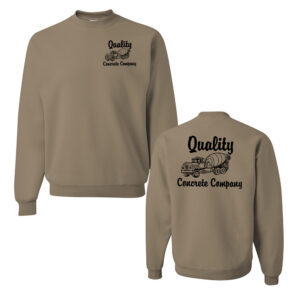 Quality Concrete Jerzees NuBlend Crewneck Sweatshirt Unisex-Khaki