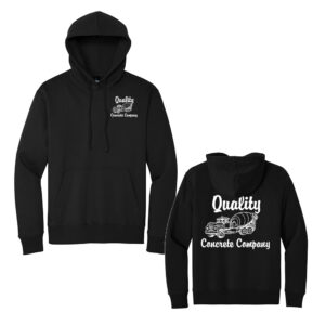 Quality Concrete Unisex V.I.T. Heavyweight 12oz 80/20 Fleece Hoodie-Black