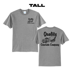 Quality Concrete Tall Short Sleeve Tee-Grey