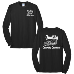 Quality Concrete Unisex Long Sleeve Tee-Black