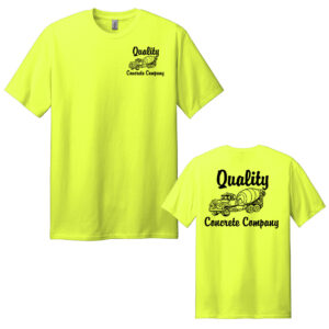 Quality Concrete Tall Short Sleeve Tee-Safety Green