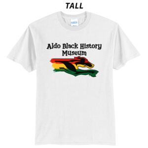 Aldo Black History Museum Tall Short Sleeve Tee-White