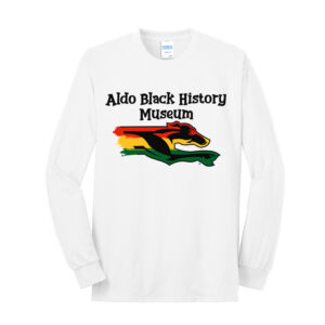 Aldo Black History Museum Unisex Long Sleeve Tee-White