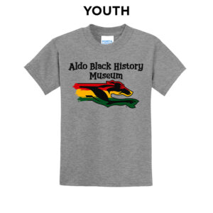 Aldo Black History Museum Youth Short Sleeve Tee-Grey