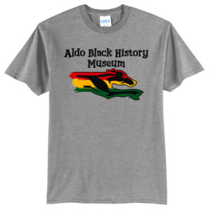 Aldo Black History Museum Unisex Short Sleeve Tee-Grey