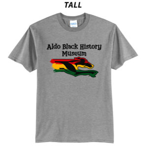 Aldo Black History Museum Tall Short Sleeve Tee-Grey