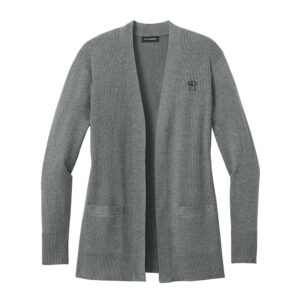 Adcraft Sales Port Authority Women’s Easy Care Open-Front Cardigan Sweater-Medium Heather Grey