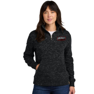 Adcraft Sales tentree Women’s Space Dye Fleece 1/4-Zip-Meteorite Black Space Dye