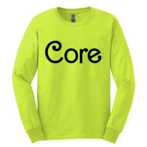 Core Beauty Unisex Long Sleeve Tee-Safety Green