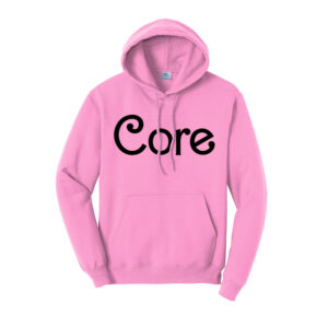 Core Beauty Unisex Fleece Hooded Sweatshirt-Candy Pink