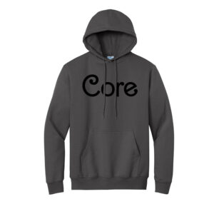 Core Beauty Unisex Fleece Hooded Sweatshirt-Charcoal (tone on tone)