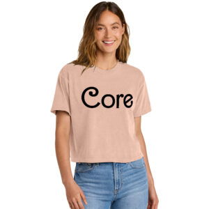 Core Beauty Comfort Colors Women’s Heaveweight Boxy Fit Slightly Cropped T-Shirt-Peachy