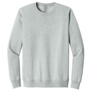 Core Beauty Jerzees Eco Unisex Premium Blend Crewneck Sweatshirt-Frost Grey (tone on tone) (embroidery)