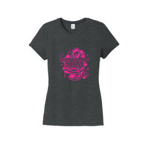 Clinton River Royalty District Made LADIES Perfect Tri Crew Tee-Black Frost