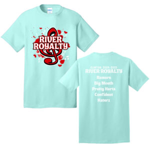 Clinton River Royalty Unisex Cotton Short Sleeve Tee-True Celadon