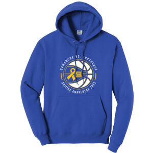 Cam NE Suicide Awarenes Unisex Fleece Hooded Sweatshirt-Royal