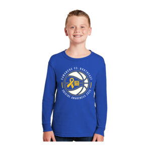 Cam NE Suicide Awarenes Youth Long Sleeve T-Shirt-Royal