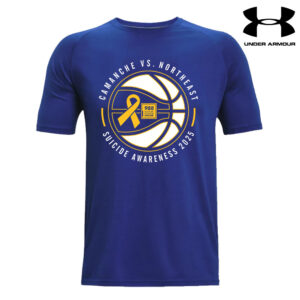 Cam NE Suicide Awarenes Under Armour Athletics soft cotton blend T-shirt Men-Royal