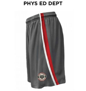 EA PE Health Drivers Ed Pennant Club Short Men-Graphite Red