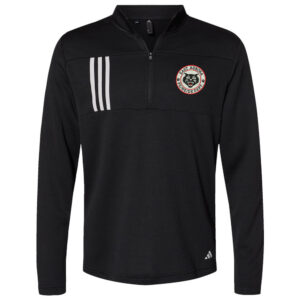 EA PE Health Drivers Ed Adidas 3-Stripes Double Knit 1/4 zip pullover Men-Black/Grey