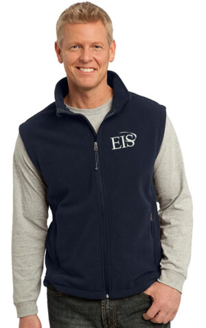 Eagle Integrated Services Men Value Fleece Vest-Navy