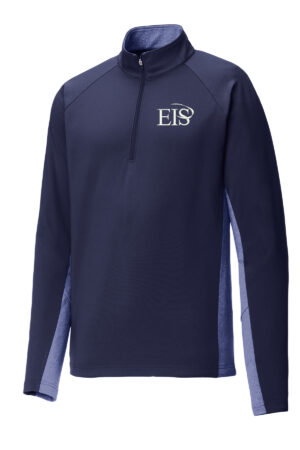 Eagle Integrated Services Sport Tek men Sport Wick Stretch Contrast 1/2 Zip Pullover-Navy/Navy Heather