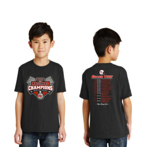 GV FB National Champs Youth Short Sleeve Tee-Black