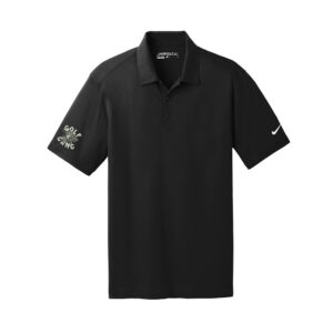 1031 Golf Gang Nike Golf Dri-Fit Vertical Mesh Polo Men-Black