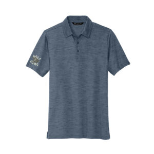 1031 Golf Gang TravisMathew Auckland Slub Polo Men-Blue Nights