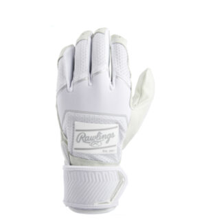 Heyworth Baseball Rawlings Adult Workhorse Batting Gloves with compression Strap-White