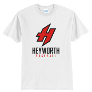 Heyworth Baseball Unisex Basic Short Sleeve Tee-White