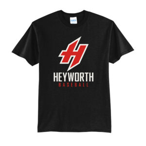 Heyworth Baseball Unisex Basic Short Sleeve Tee-Black