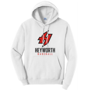 Heyworth Baseball Unisex Basic Hooded Sweatshirt-White