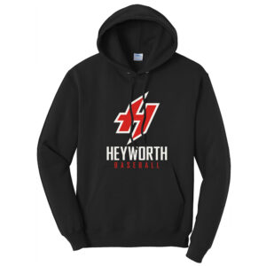 Heyworth Baseball Unisex Basic Hooded Sweatshirt-Black