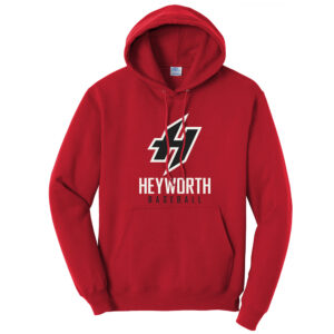 Heyworth Baseball Unisex Basic Hooded Sweatshirt-Red