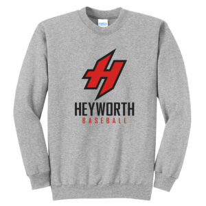 Heyworth Baseball Unisex Basic Crew Sweatshirt-Athletic heather