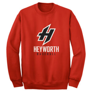 Heyworth Baseball Unisex Basic Crew Sweatshirt-Red