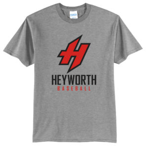 Heyworth Baseball Unisex Basic Short Sleeve Tee-Grey