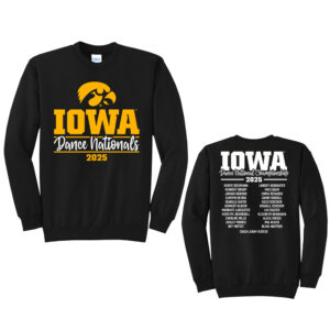 Iowa Dance Nationals Unisex Fleece Crewneck Sweatshirt-Black