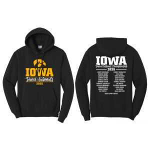 Iowa Dance Nationals Unisex Fleece Hooded Sweatshirt-Black