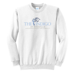 The Indigo at Pikeville Unisex Fleece Crewneck Sweatshirt-White