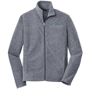 The Indigo at Pikeville Port Authority MENS Heather Microfleece Full-Zip Jacket-True Navy Heather