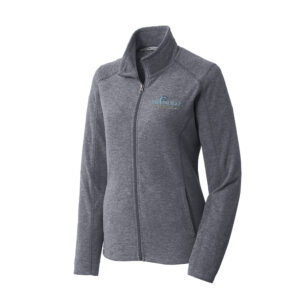 The Indigo at Pikeville Port Authority Ladies Heather Microfleece Full-Zip Jacket-True Navy Heather