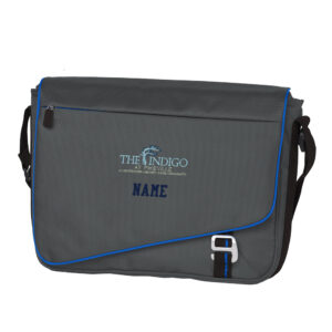 The Indigo at Pikeville Port Authority Transit  Messenger Bag-Deep Smoke/Royal