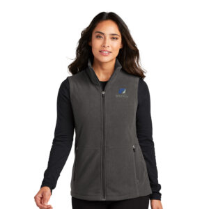 IHMVCU Port Authority Ladies Accord Microfleece Vest-Pewter